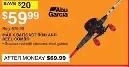 Dunham's Sports MAX X BAITCAST ROD AND REEL COMBO offer