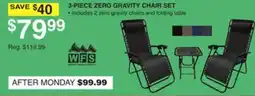 Dunham's Sports WFS 3-PIECE ZERO GRAVITY CHAIR SET offer