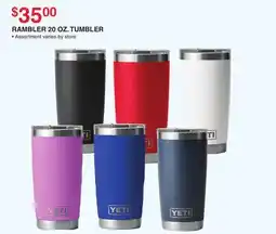 Dunham's Sports RAMBLER 20 OZ. TUMBLER offer