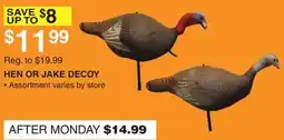 Dunham's Sports HEN OR JAKE DECOY offer