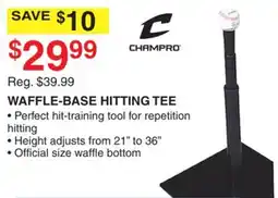 Dunham's Sports WAFFLE-BASE HITTING TEE offer