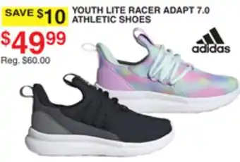 Dunham's Sports ADIDAS YOUTH LITE RACER ADAPT 7.0 ATHLETIC SHOES offer