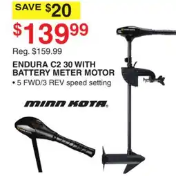 Dunham's Sports ENDURA C2 30 WITH BATTERY METER MOTOR offer