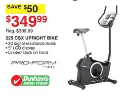 Dunham's Sports 225 CSX UPRIGHT BIKE offer