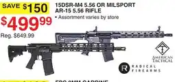 Dunham's Sports 15DSR-M4 5.56 OR MILSPORT AR-15 5.56 RIFLE offer