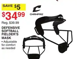 Dunham's Sports DEFENSIVE SOFTBALL FIELDER'S MASK offer