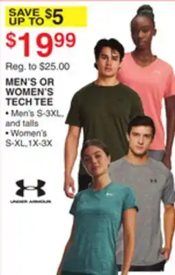 Dunham's Sports MEN'S OR WOMEN'S TECH TEE offer