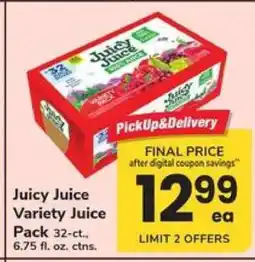 Safeway Juicy Juice Variety Juice Pack offer