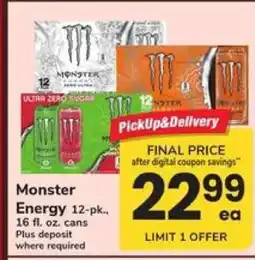 Safeway Monster Energy offer