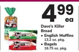 Safeway Dave's Killer Bread offer