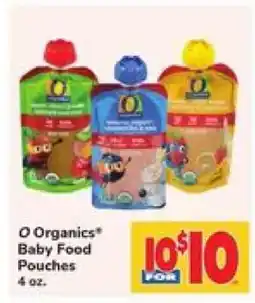 Safeway O Organics Baby Food Pouches offer