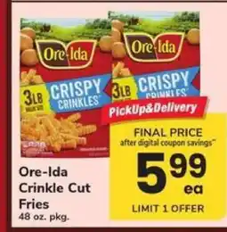 Safeway Ore-Ida Crinkle Cut Fries offer