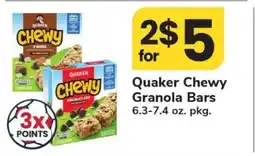 Safeway Quaker Chewy Granola Bars offer