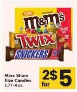 Safeway Mars Share Size Candies offer