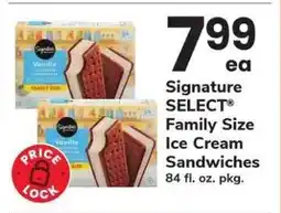 Safeway Signature SELECT Family Size Ice Cream Sandwiches offer