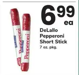 Safeway DeLallo Pepperoni Short Stick offer