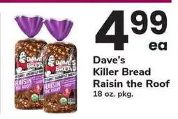 Safeway Dave's Killer Bread Raisin the Roof offer