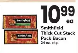 Safeway Smithfield Thick Cut Stack Pack Bacon offer