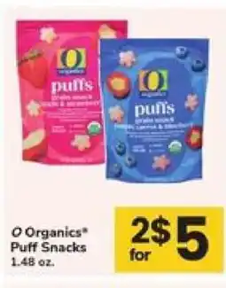 Safeway O Organics Puff Snacks offer