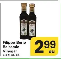 Safeway Filippo Berio Balsamic Vinegar offer