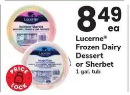 Safeway Lucerne Frozen Dairy Dessert or Sherbet offer