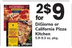 Safeway DiGiorno or California Pizza Kitchen offer