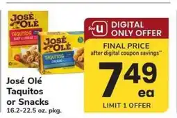 Safeway José Olé Taquitos or Snacks offer