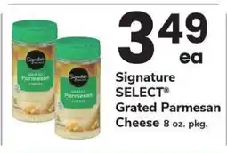 Safeway Signature Select Grated Parmesan Cheese offer