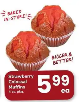 Safeway Strawberry Colossal Muffins offer