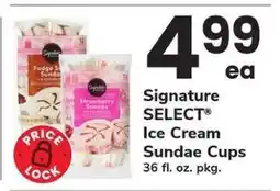 Safeway Signature SELECT Ice Cream Sundae Cups offer