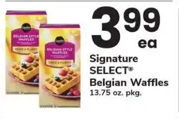 Safeway Signature SELECT Belgian Waffles offer
