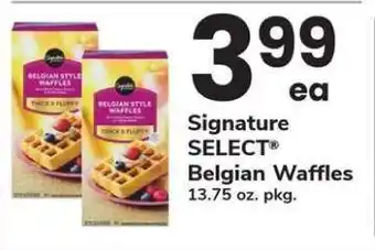 Safeway Signature SELECT Belgian Waffles offer