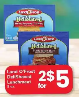 Safeway Land O'Frost DeliShaved Lunchmeat offer