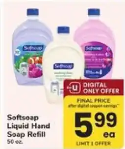 Safeway Softsoap Liquid Hand Soap Refill offer