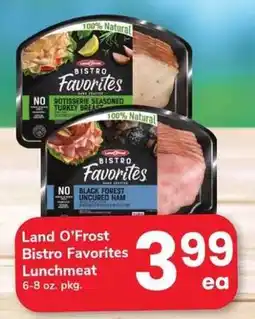 Safeway Land O'Frost Bistro Favorites Lunchmeat offer
