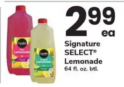 Safeway Signature Select Lemonade offer
