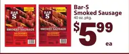 Safeway Bar S Smoked Sausage offer