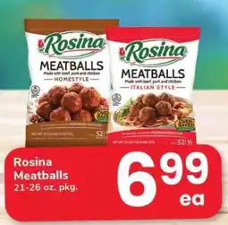 Safeway Rosina Meatballs offer