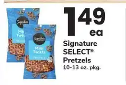 Safeway Signature Select Pretzels offer