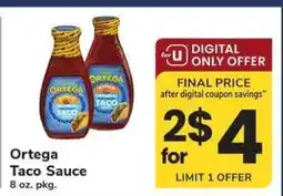 Safeway Ortega Taco Sauce offer