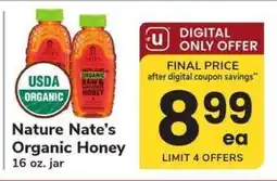 Safeway Nature Nate's Organic Honey offer