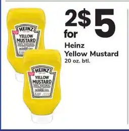 Safeway Heinz Yellow Mustard offer
