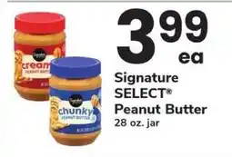 Safeway Signature Select Peanut Butter offer