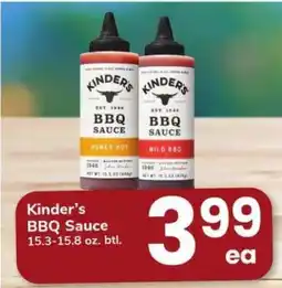 Safeway Kinder's BBQ Sauce offer