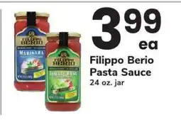Safeway Filippo Berio Pasta Sauce offer