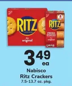Safeway Nabisco Ritz Crackers offer