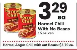 Safeway Hormel Chili With No Beans offer