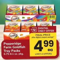 Safeway Pepperidge Farm Goldfish Tray Packs offer