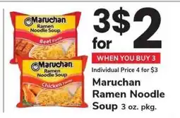Safeway Maruchan Ramen Noodle Soup offer