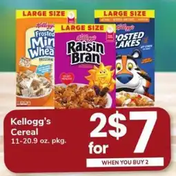 Safeway Kellogg's Cereal offer